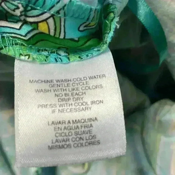 Jones New York Signature Green Teal Yellow Paisley Sleeveless Dress - Sz 10 - Picture 8 of 8